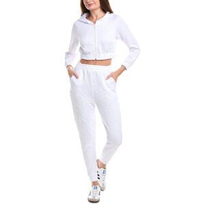 Marion Womens  2Pc Knit Hoodie & Jogger Set, White